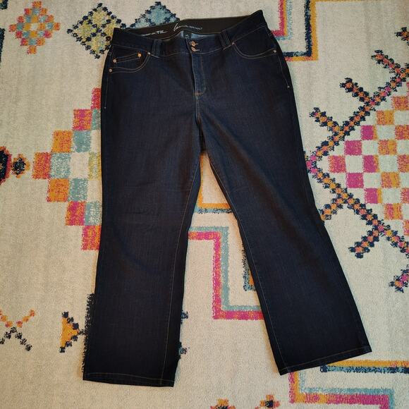 Lane Bryant Womens 20 Petite Jeans T3 High Rise Tighter Tummy Straight Short - Picture 1 of 7